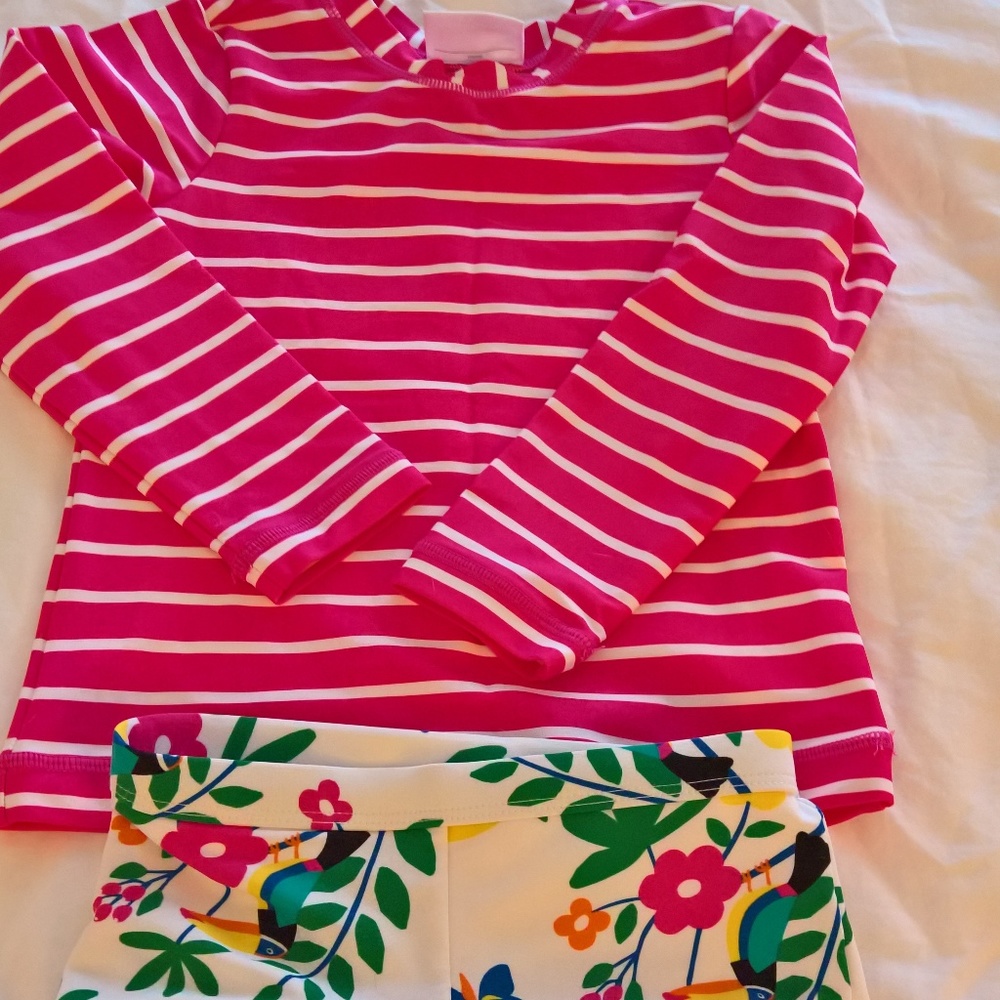 Hanna Andersson Rashguard Bathing Suit Set